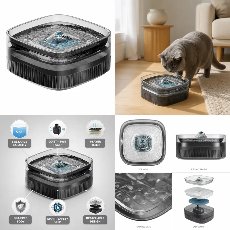 Dog Water Fountain Large - Автоматический фонтан для воды для домашних