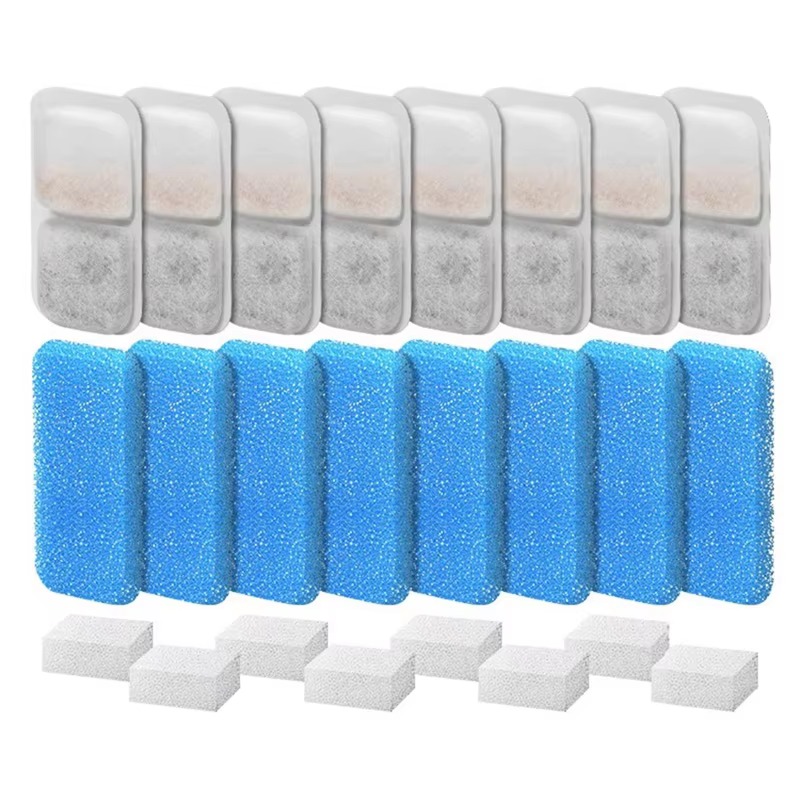 Pet Fountain Filter Replacement - 8 комплектов фильтров для фонтанчика с