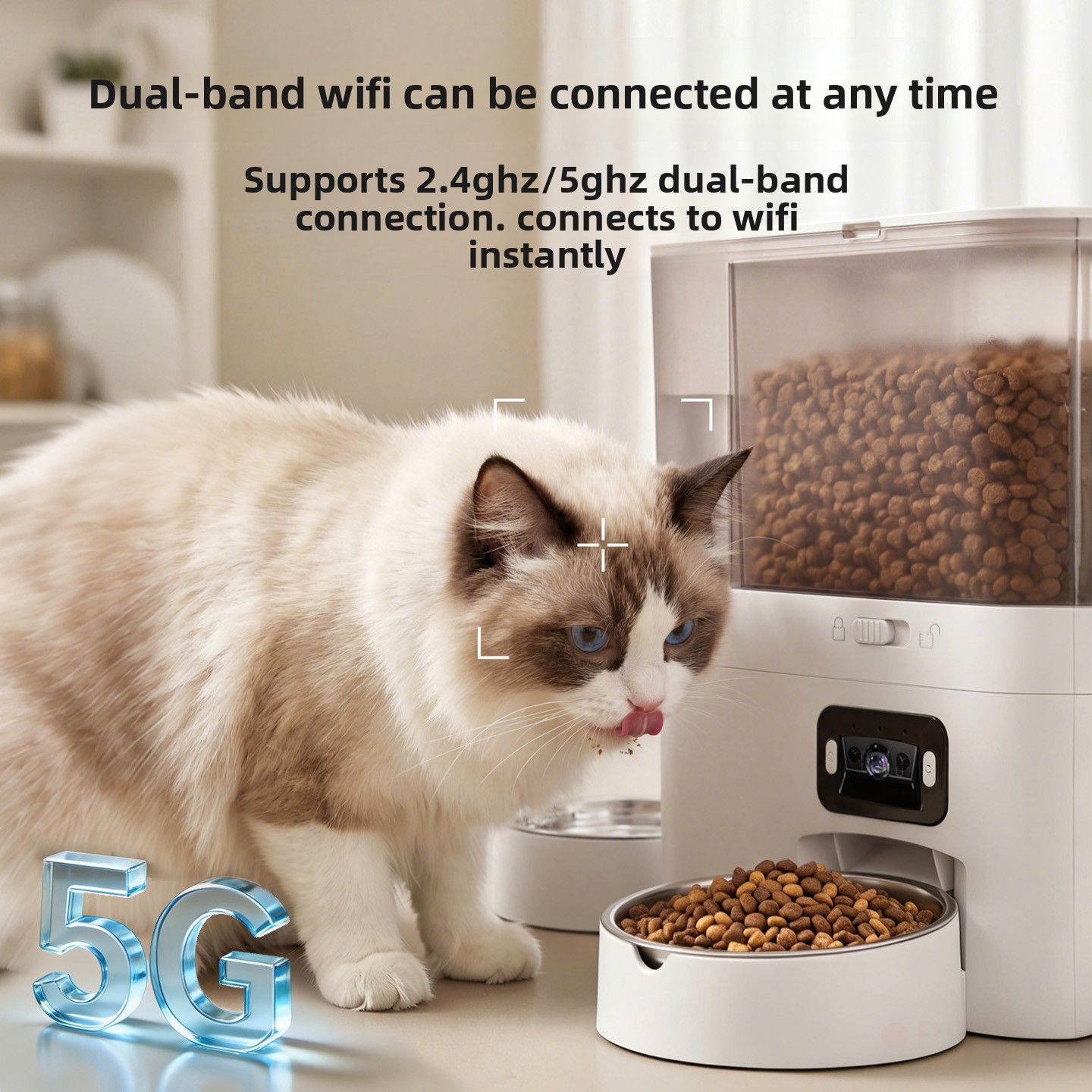 Smart Pet Water Fountain Wifi - Умная кормушка-поилка 2-в-1 для домашних животных