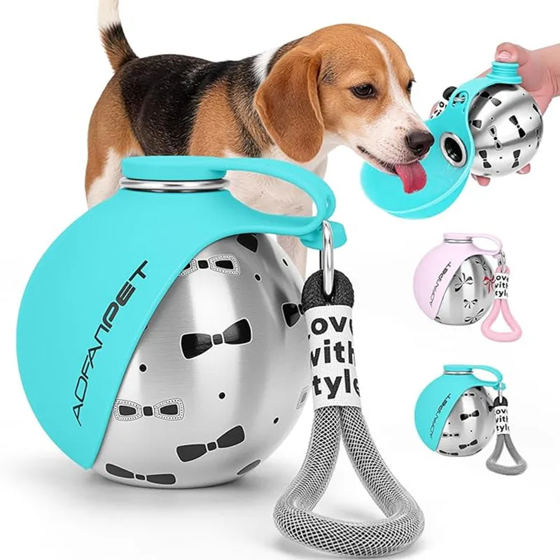 Pet Water Fountain Stainless Steel - Портативная бутылка для воды из нержавеющей