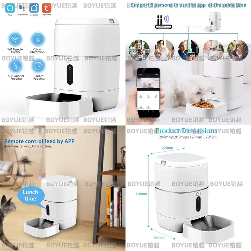 Automatic Cat Feeder 6L Timed - Умная Wi-Fi кормушка для животных RSH
