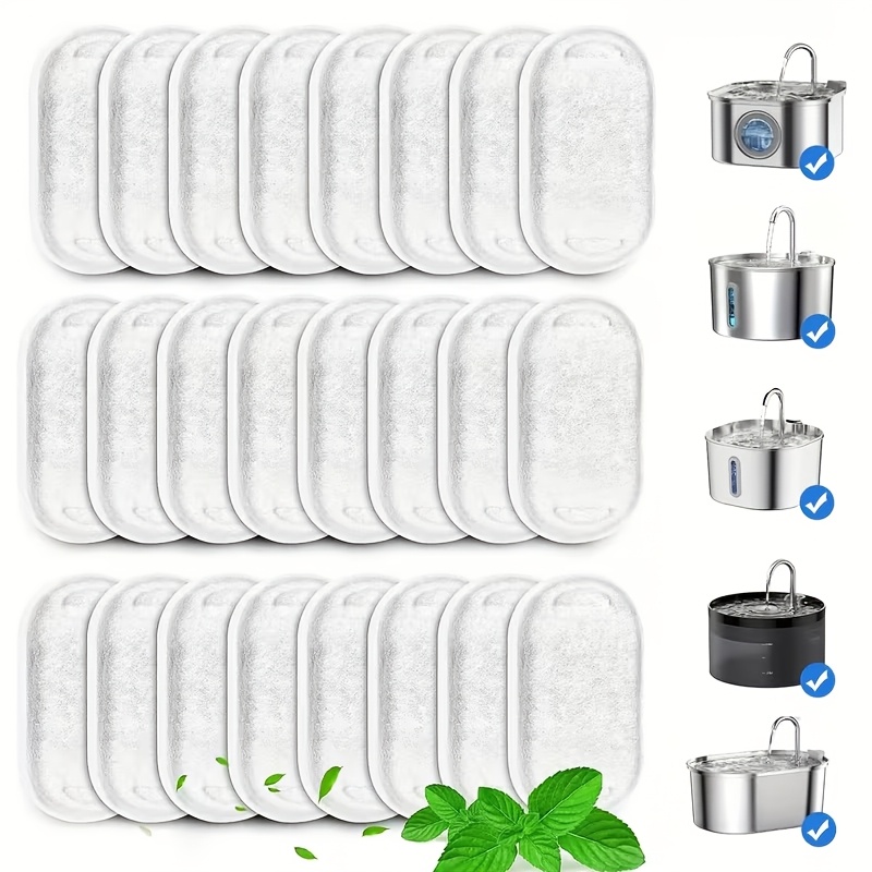 Pet Fountain Filter Replacement - 12/24 шт. фильтров для фонтанчиков-поилок для