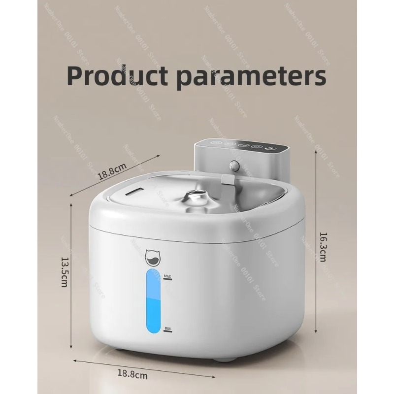 Wireless Pet Water Fountain Battery - Умный автоматический беспроводной фонтан-поилка для домашних