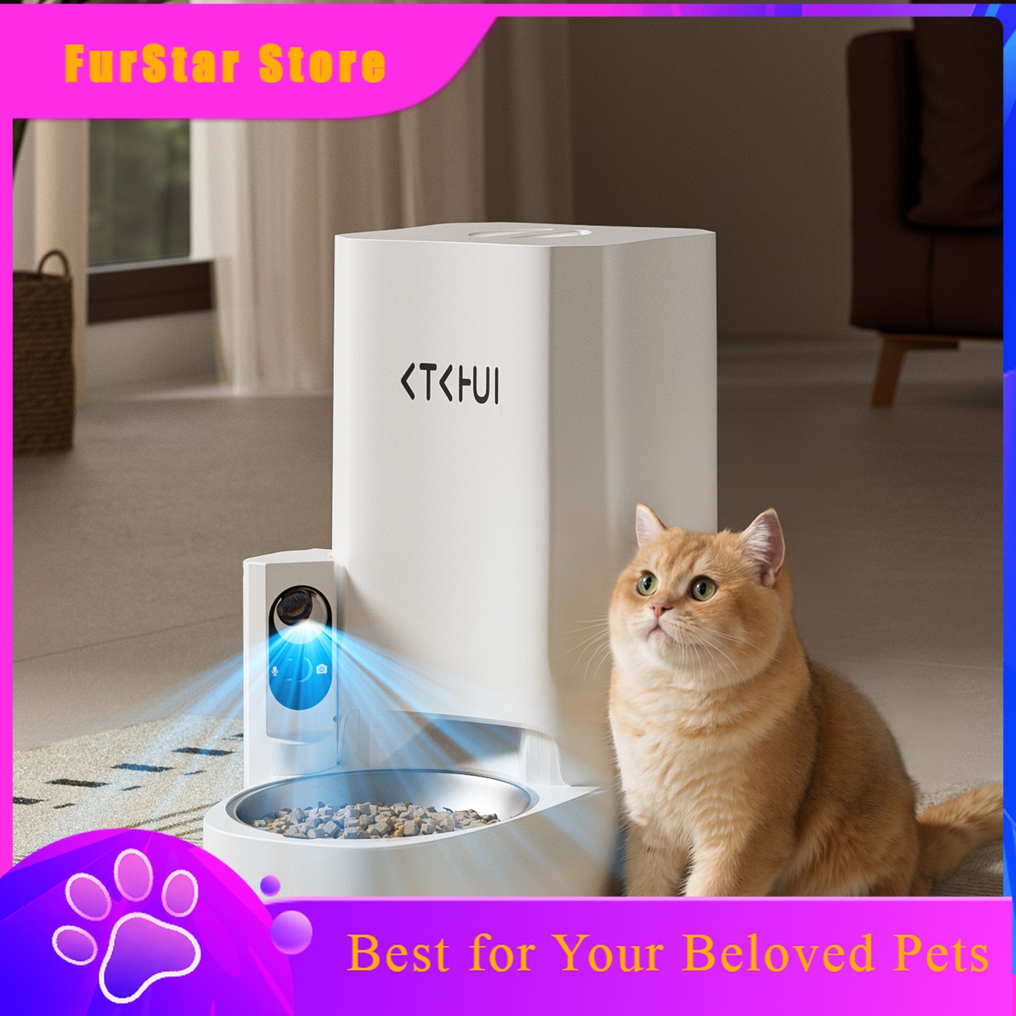Pet Feeder App Control Portion - Умная кормушка FurStarNew Smart XL с