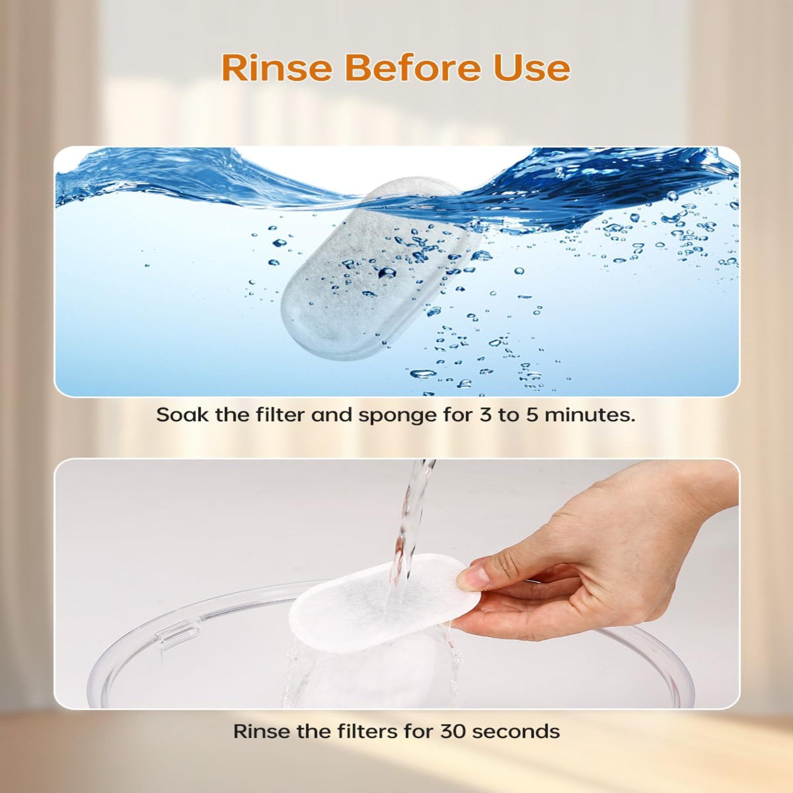 Pet Fountain Filter Replacement - Фильтр для фонтанчика-поилки для кошек, 12