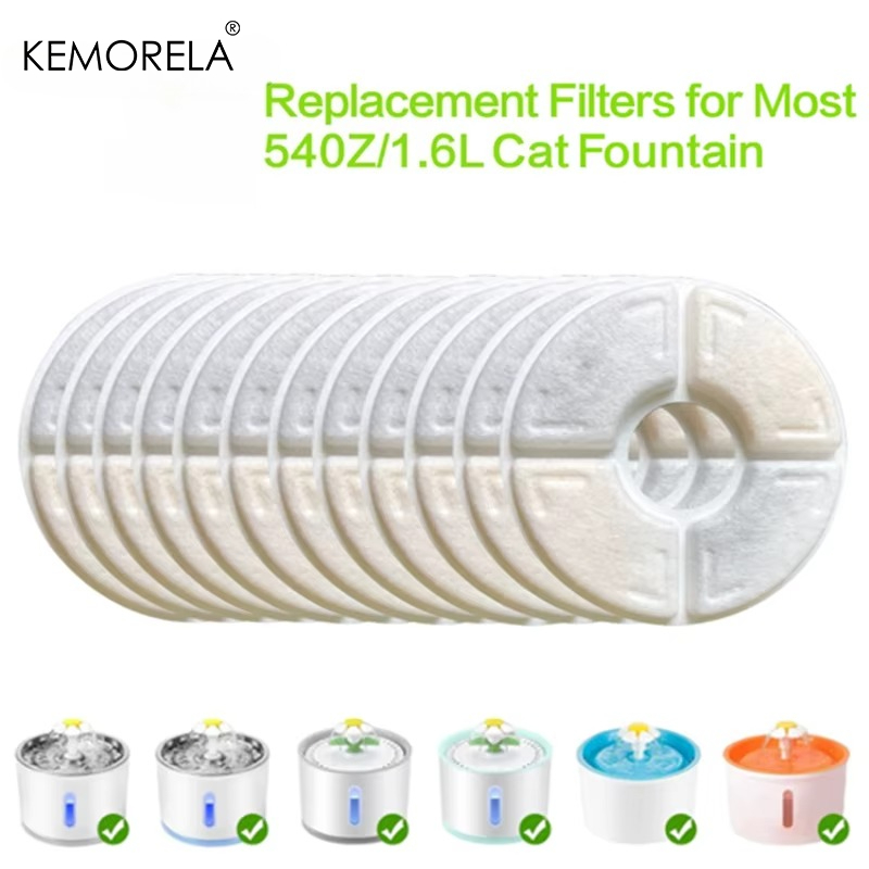Pet Fountain Filter Replacement - 4/8/12 шт. сменный фильтр с активированным