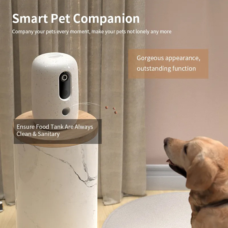 Smart Pet Feeder Camera Wifi - 2026, HD-камера с индивидуальным логотипом, автоматическая