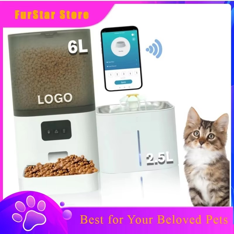 Automatic Cat Feeder 6L Timed - Умная кормушка FurStarWiFi с управлением через