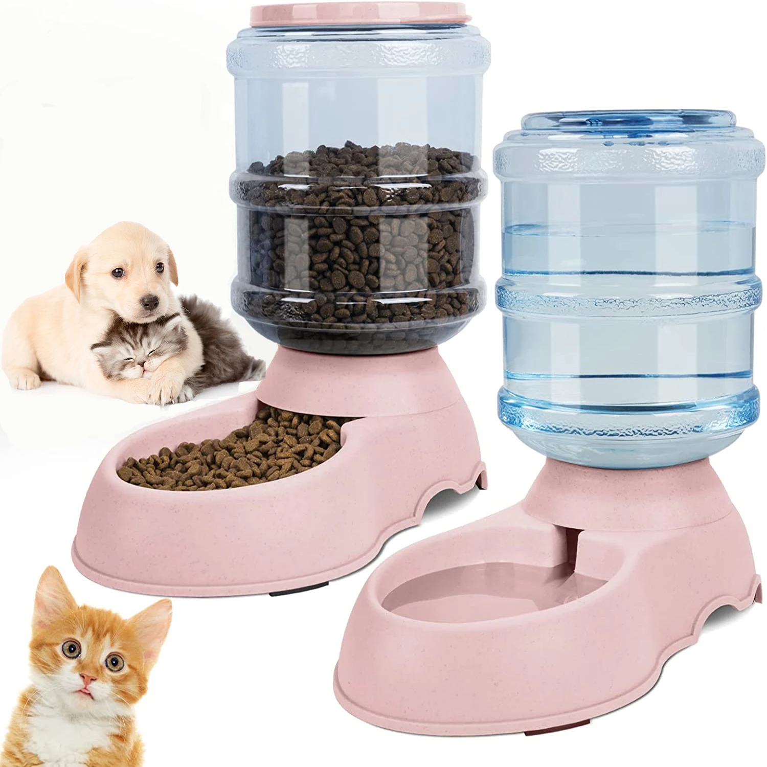 Pet Water Fountain Stainless Steel - Автоматическая поилка для воды, большая емкость,