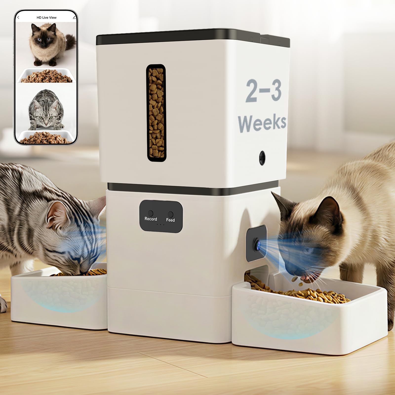 Smart Pet Feeder Camera Wifi - Умная автоматическая кормушка для домашних животных