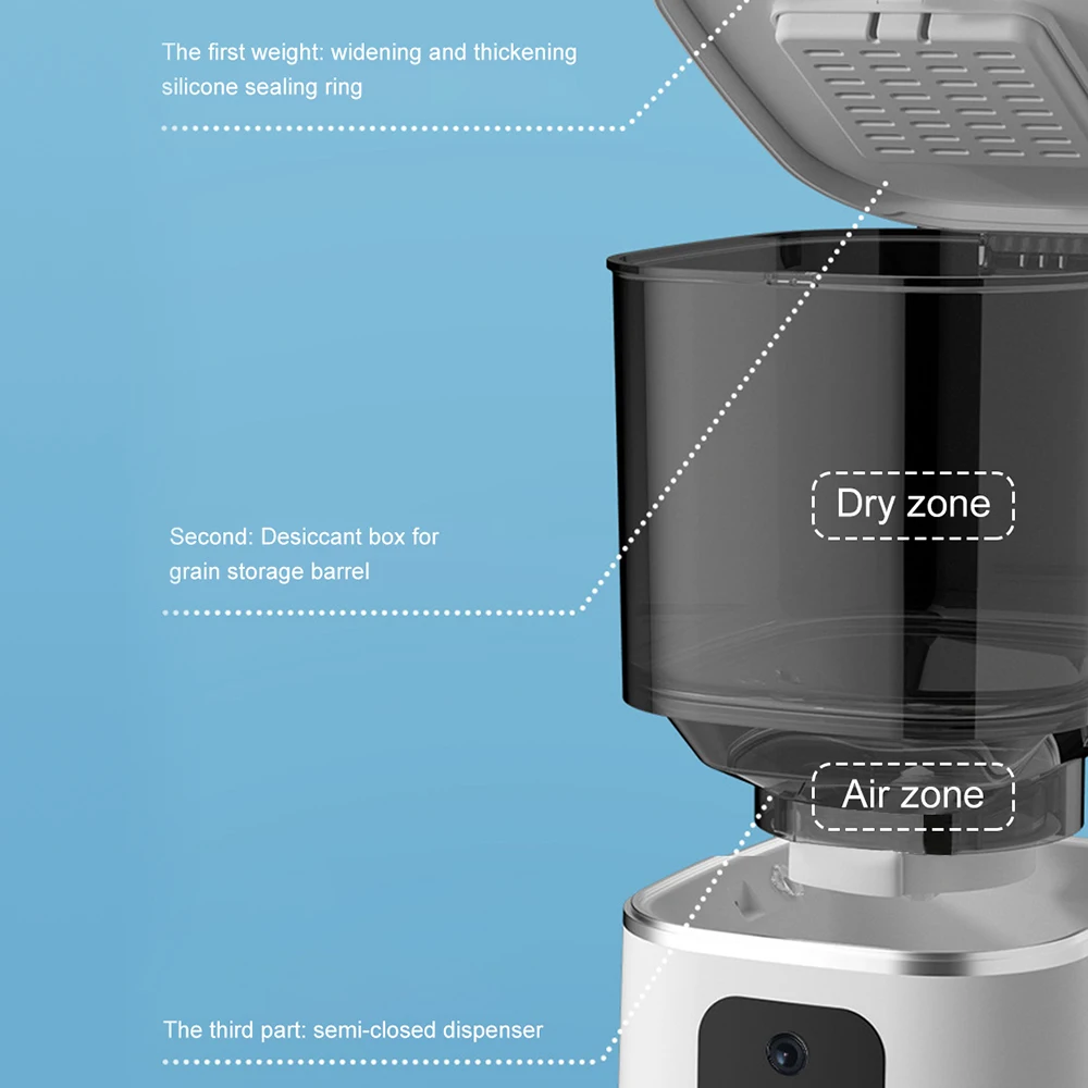 Большая 6-литровая автоматичес – обзор и цена Automatic Cat Feeder 6L Timed
