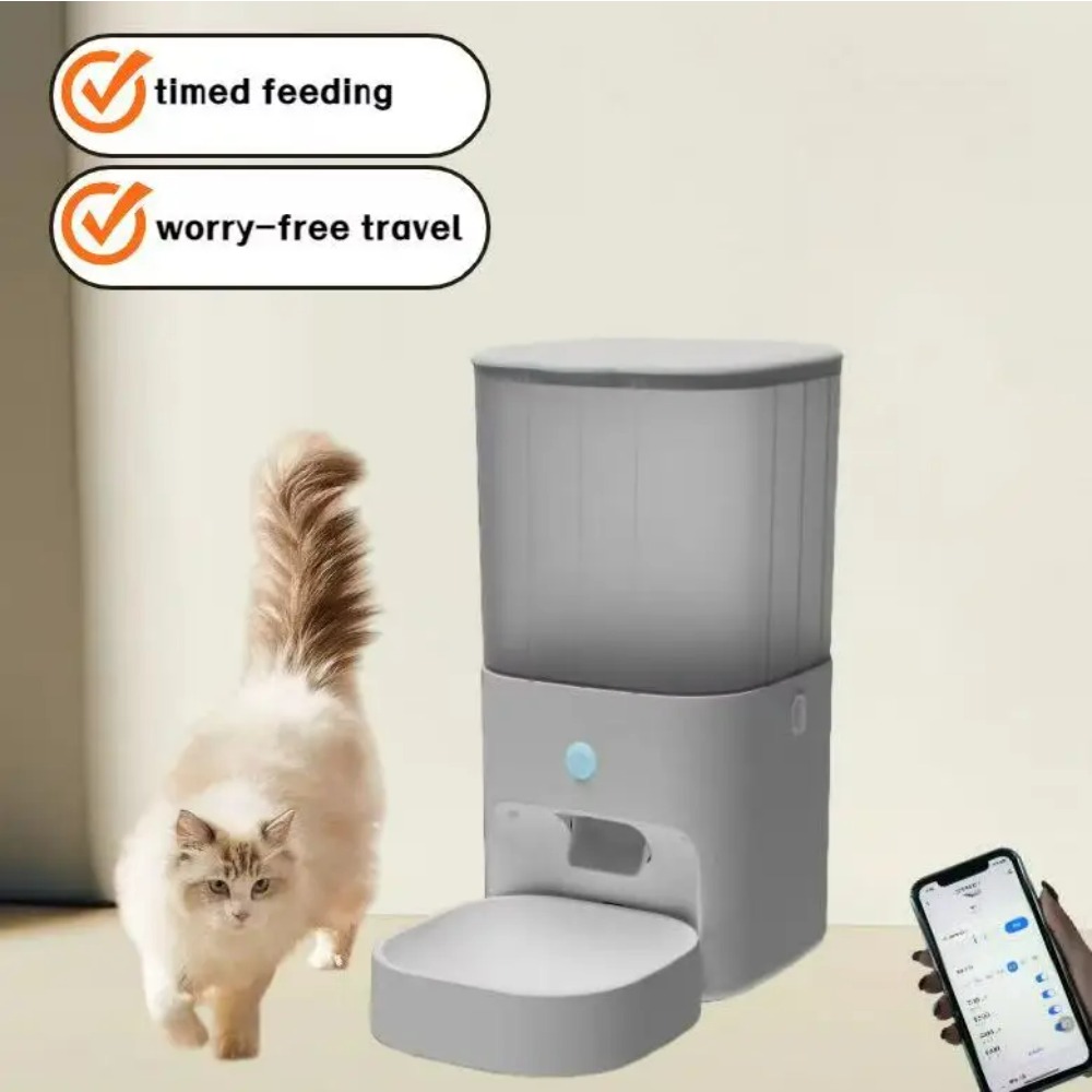 Автоматическая кормушка для жи – обзор и цена Automatic Cat Feeder 6L Timed