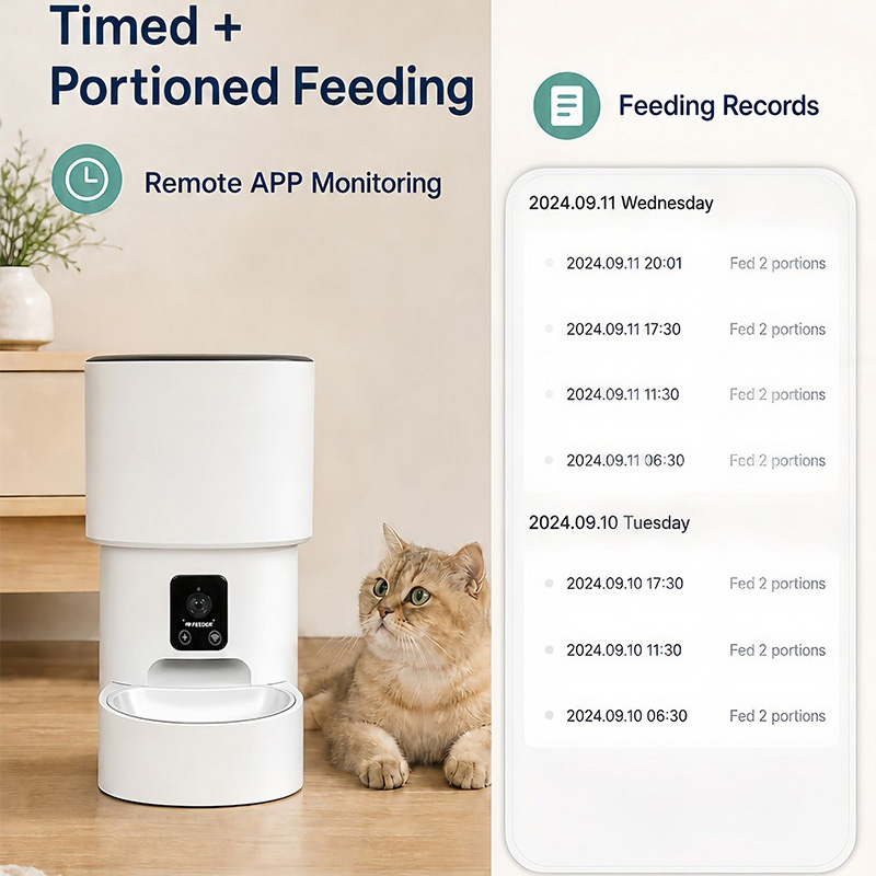 Умная автоматическая кормушка  – обзор и цена Pet Feeder App Control Portion