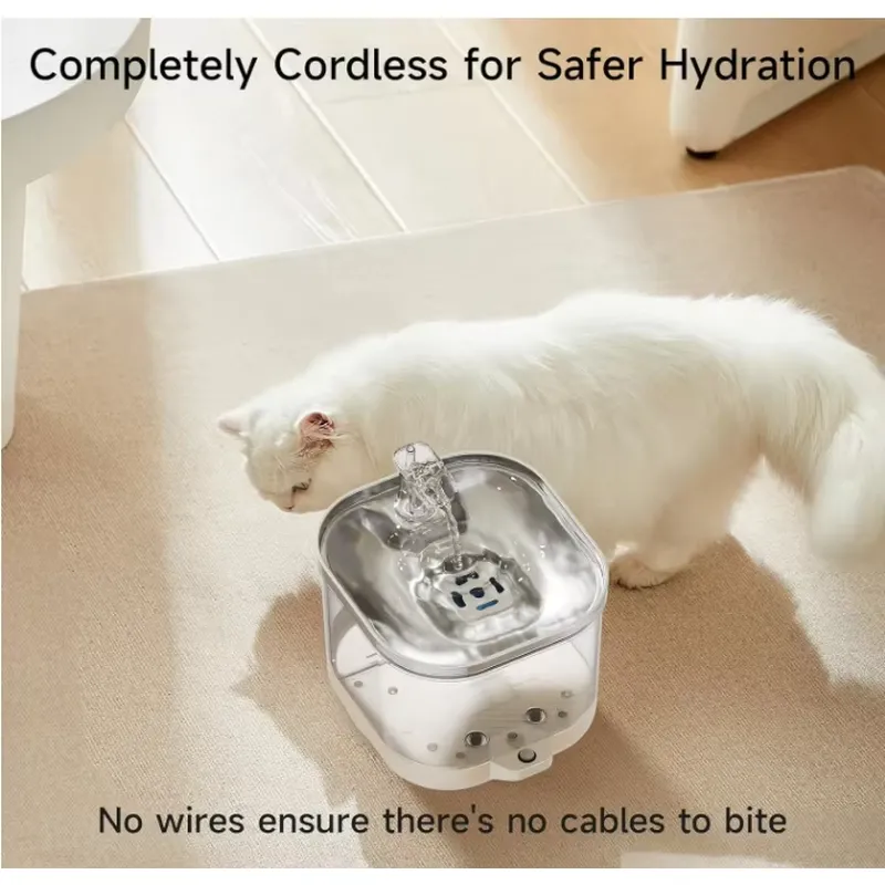 Новинка 2025: Беспроводной фон – обзор и цена Wireless Pet Water Fountain Battery