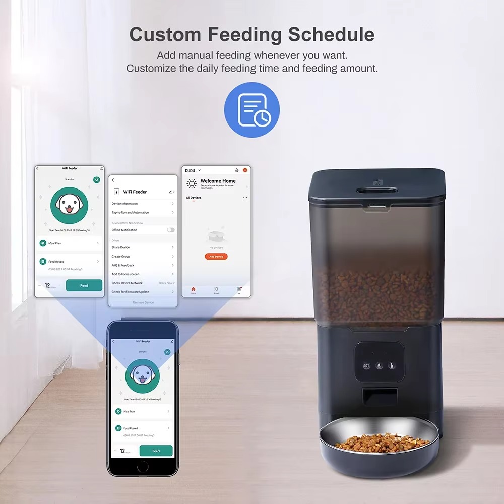 Умная кормушка для животных об – обзор и цена Pet Feeder App Control Portion