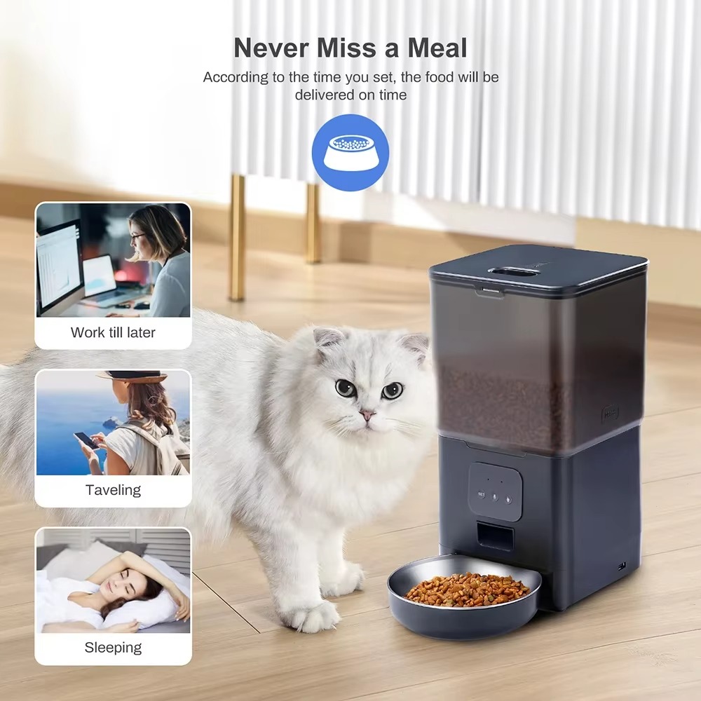 Умная кормушка для животных об – обзор и цена Pet Feeder App Control Portion
