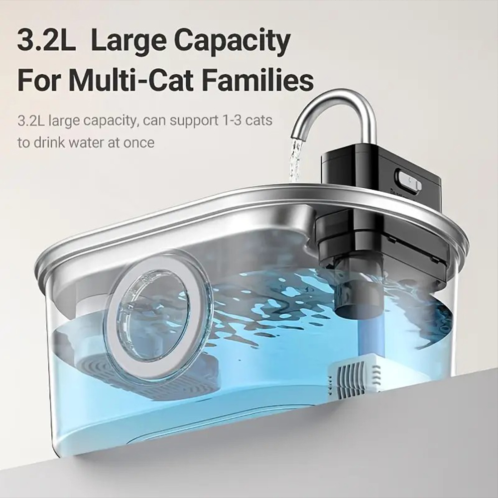 Беспроводной фонтан для домашн – обзор и цена Wireless Pet Water Fountain Battery