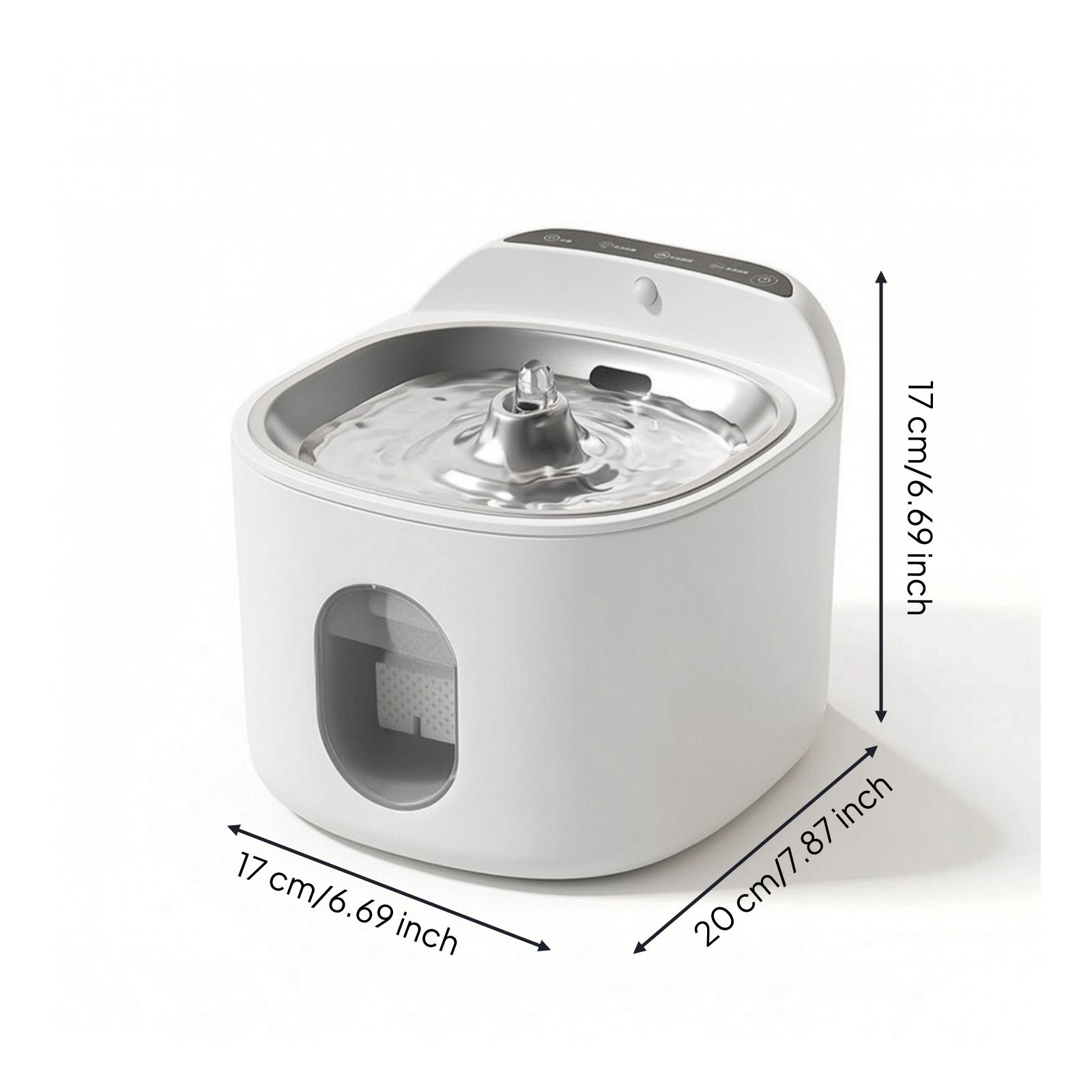 Перезаряжаемый автоматический  – обзор и цена Pet Water Fountain Stainless Steel