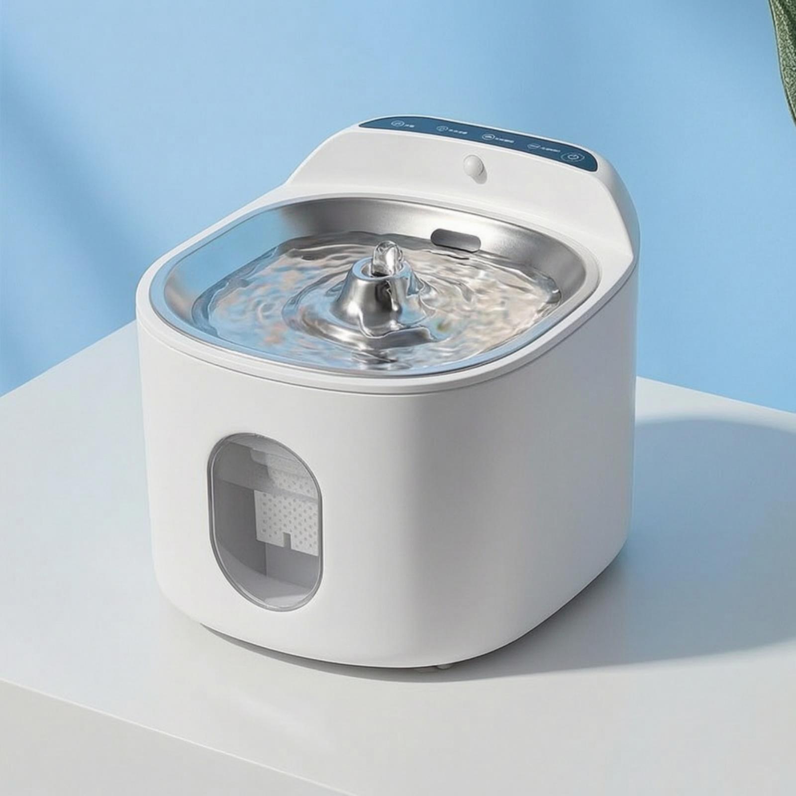 Перезаряжаемый автоматический  – обзор и цена Pet Water Fountain Stainless Steel