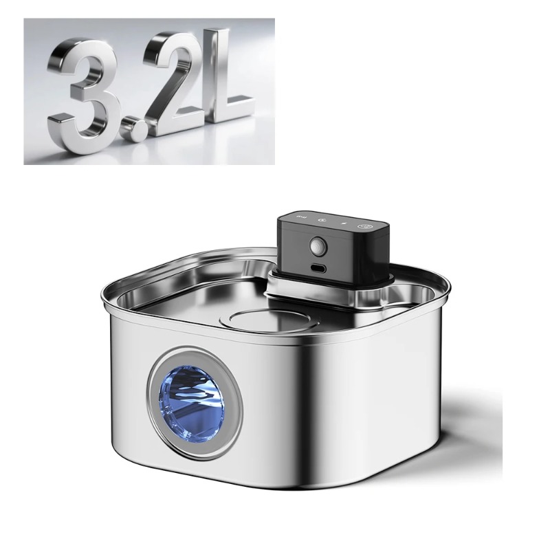 ZHAYA Беспроводной Автоматичес – обзор и цена Wireless Pet Water Fountain Battery