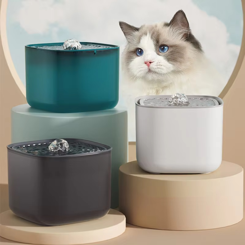101 унций/3 л фонтан для домаш – обзор и цена Automatic Cat Water Dispenser 3L