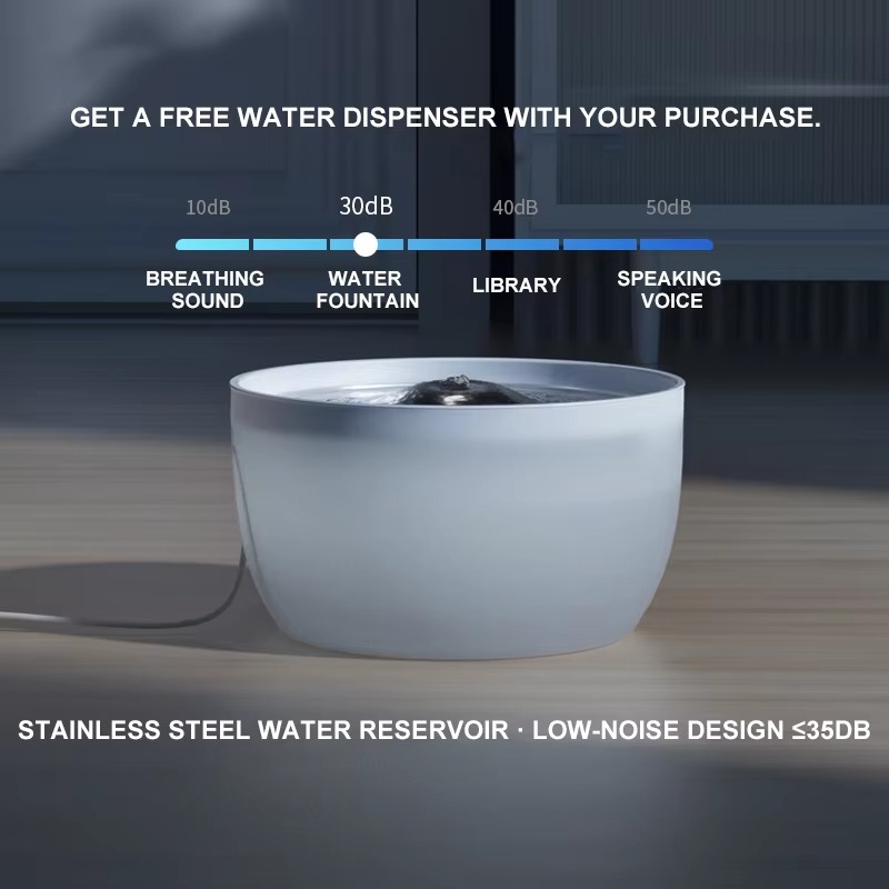 Автоматическая кормушка для жи – обзор и цена Smart Pet Water Fountain Wifi