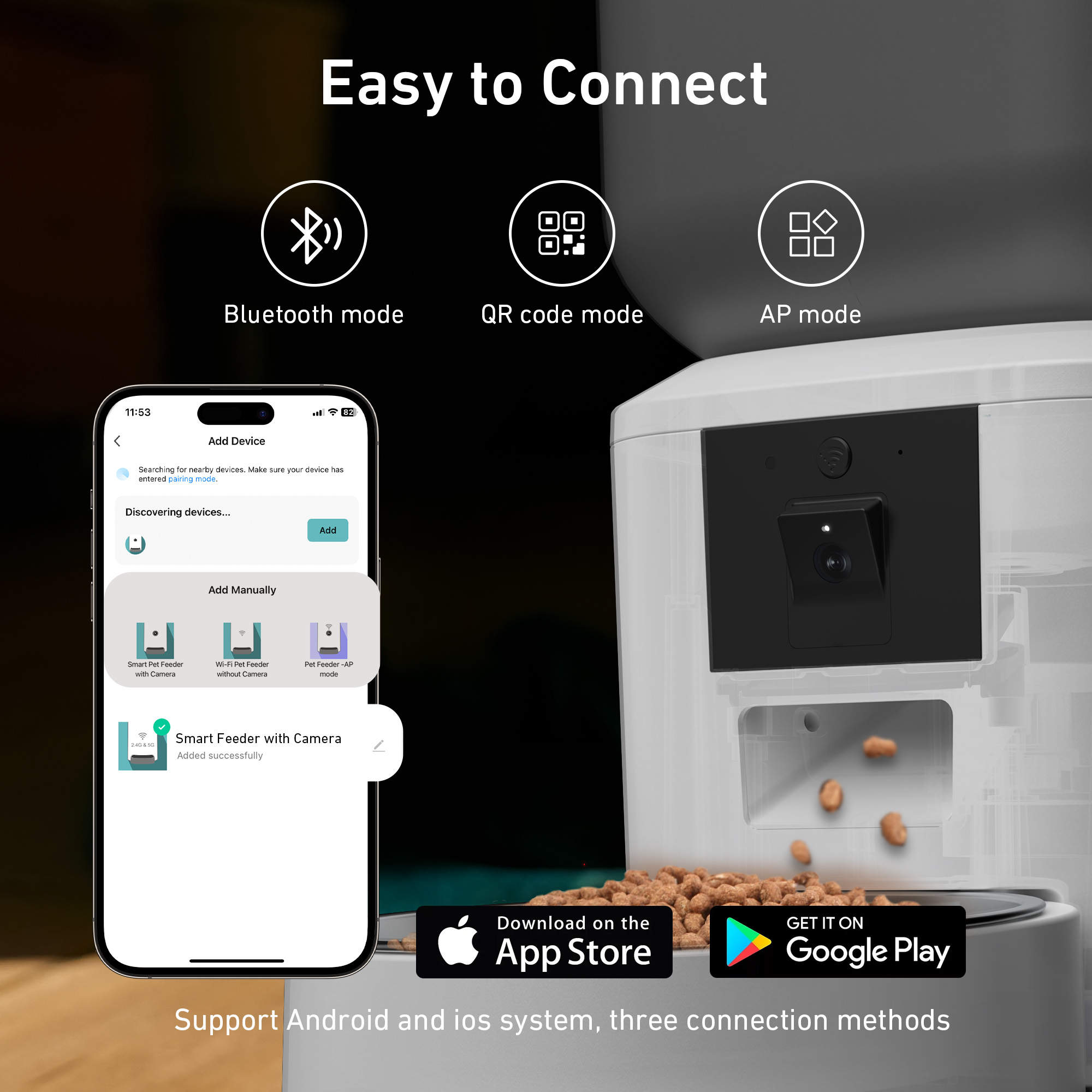 Автоматическая кормушка для ко – обзор и цена Smart Pet Feeder Camera Wifi