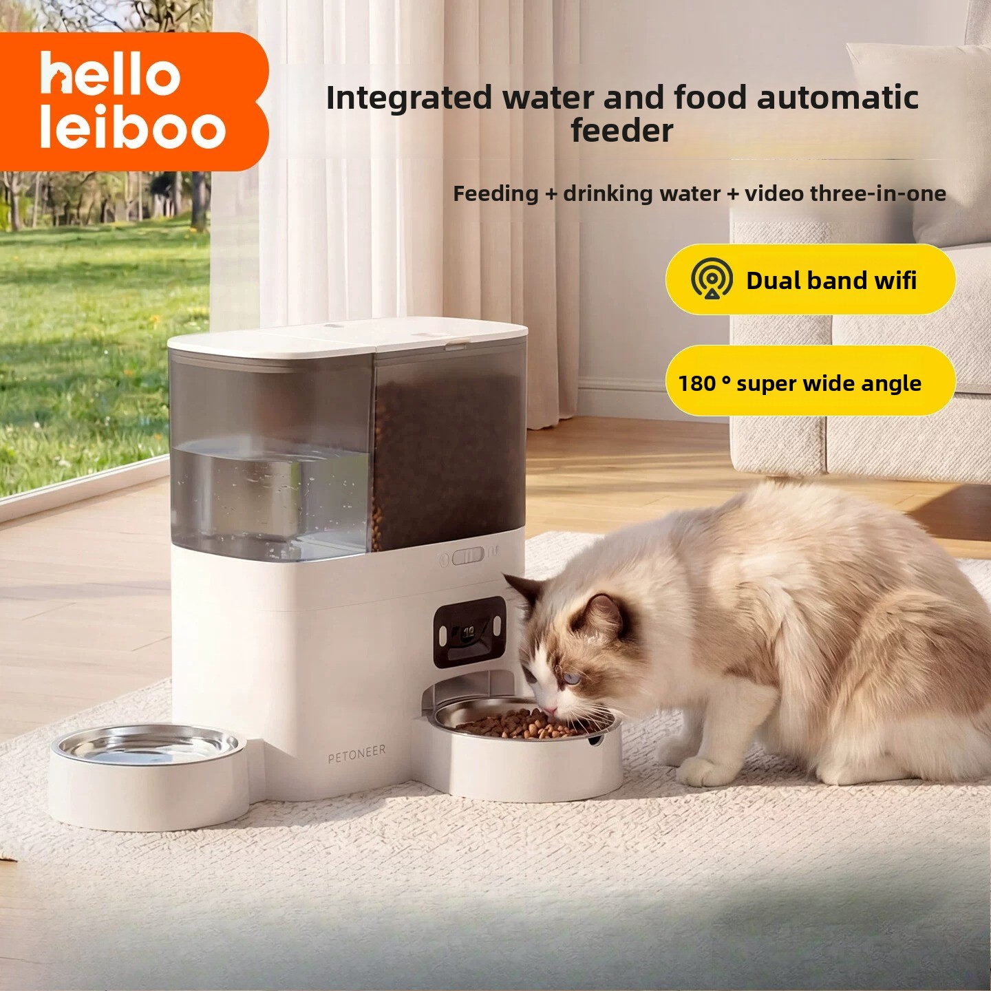 Умная кормушка-поилка 2-в-1 дл – обзор и цена Smart Pet Water Fountain Wifi