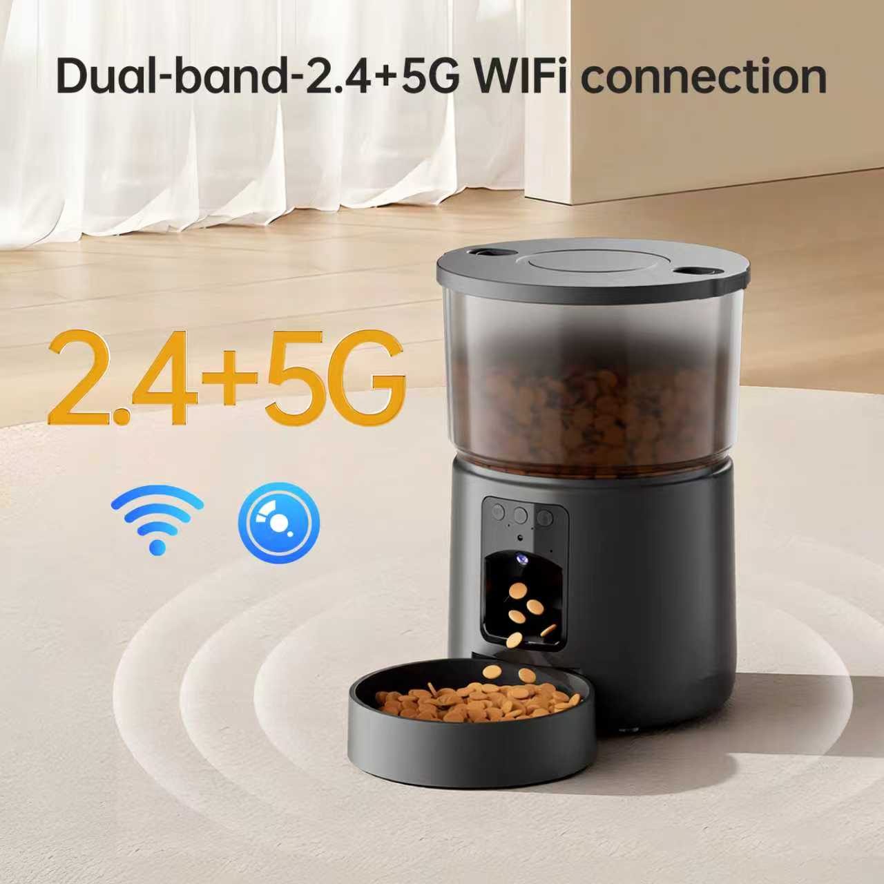 Автоматическая кормушка для ко – обзор и цена Smart Pet Feeder Camera Wifi