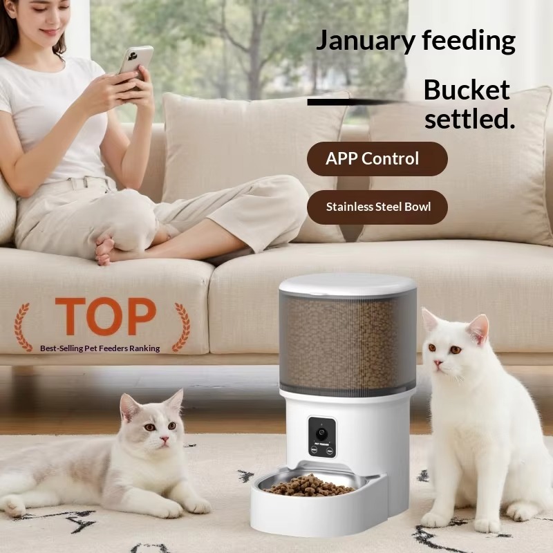 Автоматическая кормушка для жи – обзор и цена Pet Feeder App Control Portion