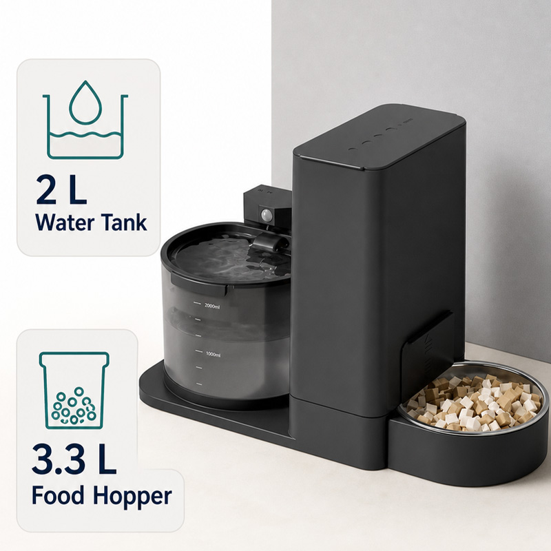 Комбинированная кормушка для д – обзор и цена Wireless Pet Water Fountain Battery