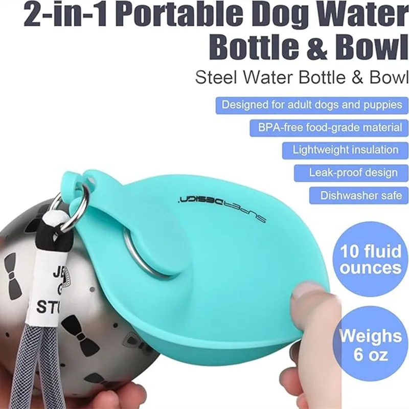 Портативная бутылка для воды и – обзор и цена Pet Water Fountain Stainless Steel