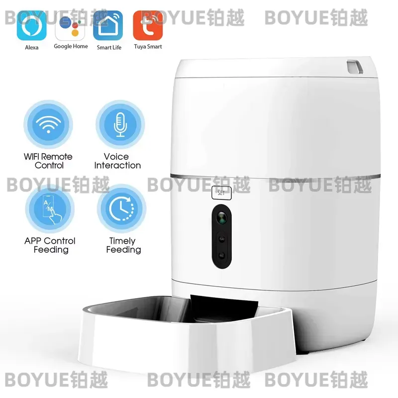 Умная Wi-Fi кормушка для живот – обзор и цена Automatic Cat Feeder 6L Timed