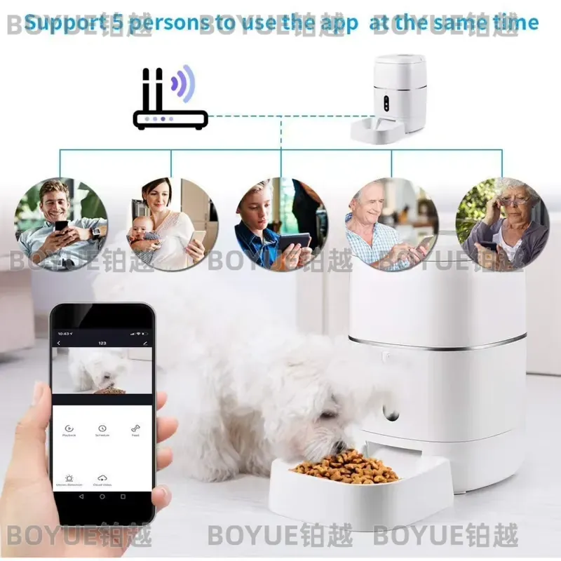 Умная Wi-Fi кормушка для живот – обзор и цена Automatic Cat Feeder 6L Timed