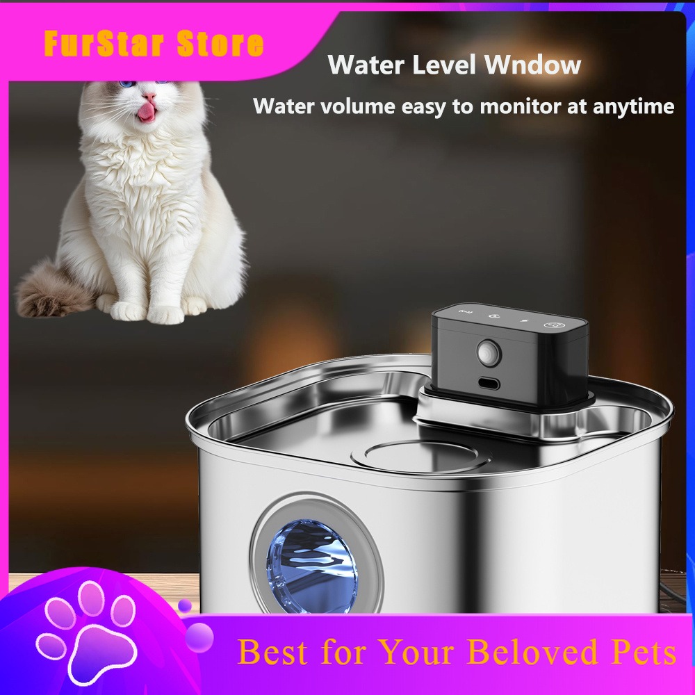 Автоматический беспроводной фо – обзор и цена Wireless Pet Water Fountain Battery