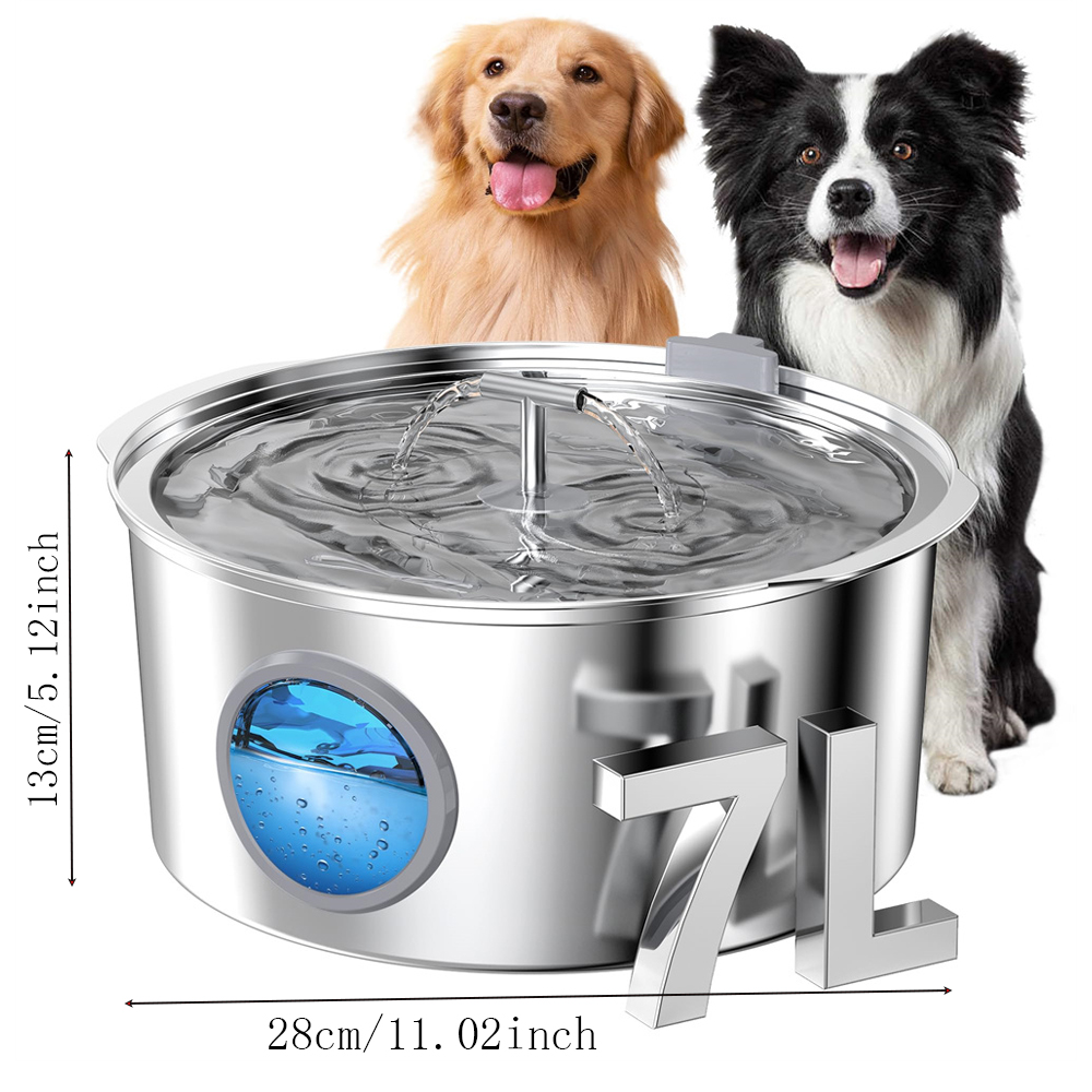 7л большой емкости из нержавею – обзор и цена Dog Water Fountain Large