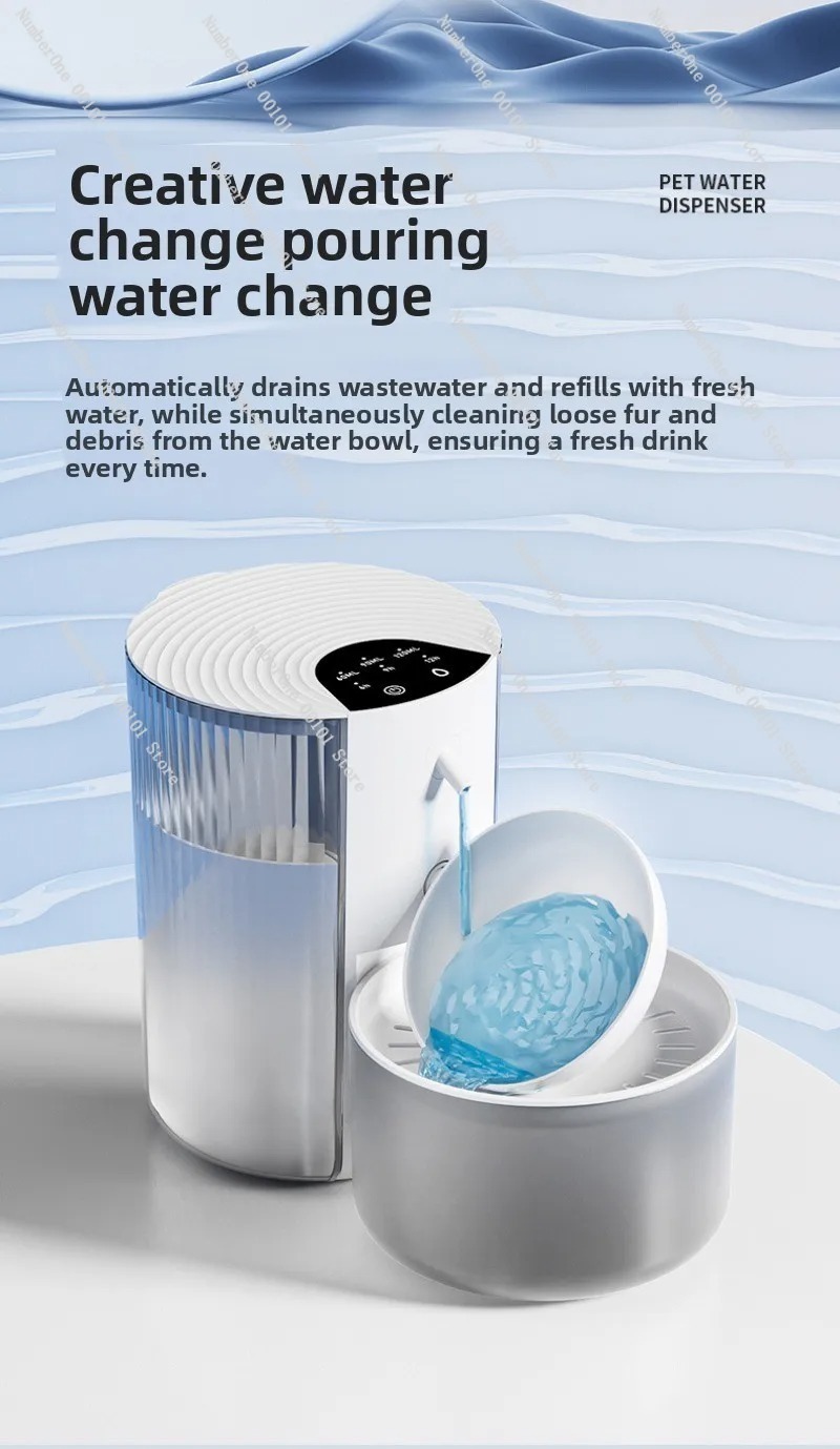 Умный фонтан-поилка для домашн – обзор и цена Automatic Cat Water Dispenser 3L