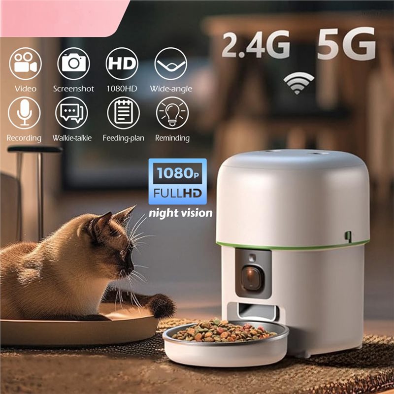 Умный дозатор корма для кошек  – обзор и цена Smart Pet Feeder Camera Wifi