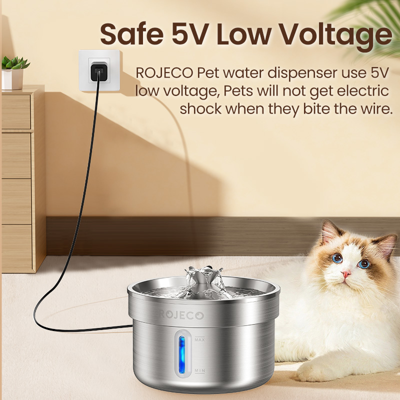 ROJECO поилка для домашних жив – обзор и цена Smart Pet Water Fountain Wifi