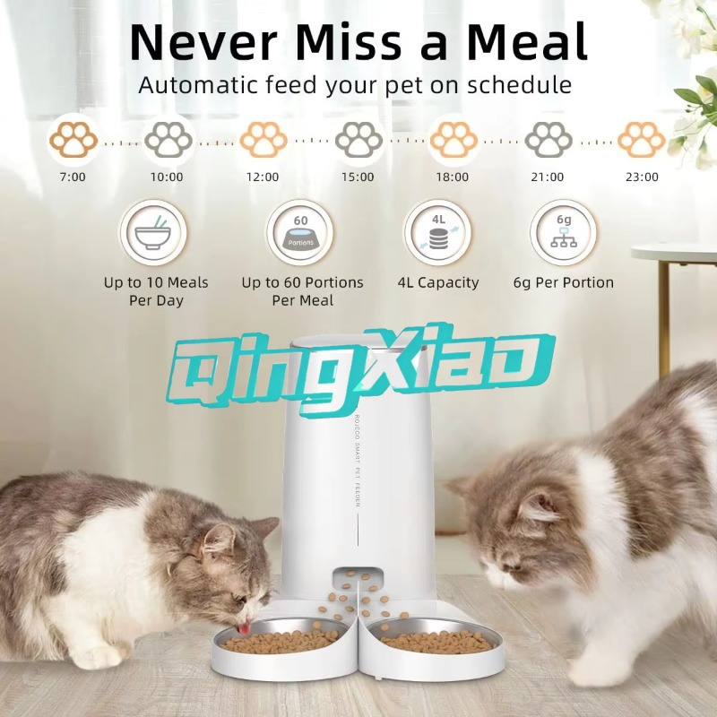 Умная кормушка для животных с  – обзор и цена Pet Feeder App Control Portion