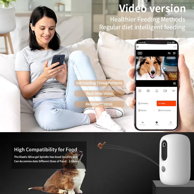 2026, HD-камера с индивидуальн – обзор и цена Smart Pet Feeder Camera Wifi