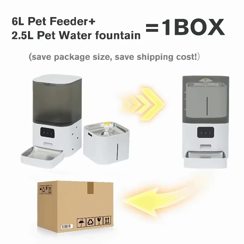 Умная кормушка FurStarWiFi с у – обзор и цена Automatic Cat Feeder 6L Timed