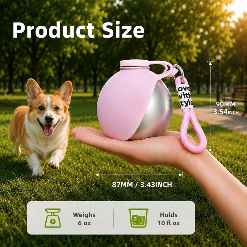 Бутылка для воды для собак из  – обзор и цена Pet Water Fountain Stainless Steel