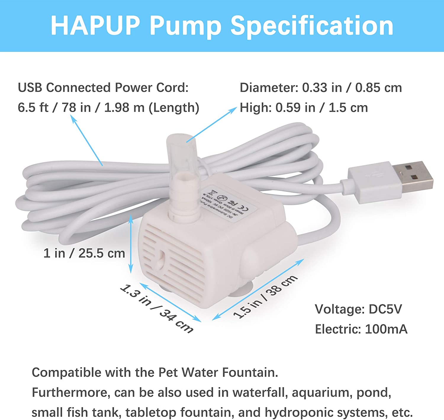 Водяной насос для домашних жив – обзор и цена Pet Water Fountain Pump Replacement