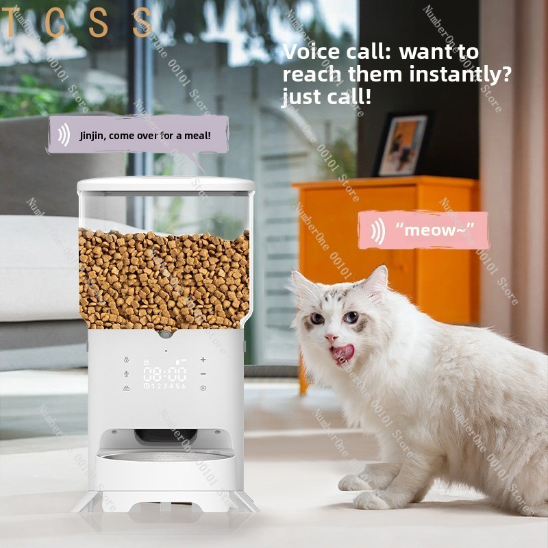 6-литровая умная автоматическа – обзор и цена Automatic Cat Feeder 6L Timed