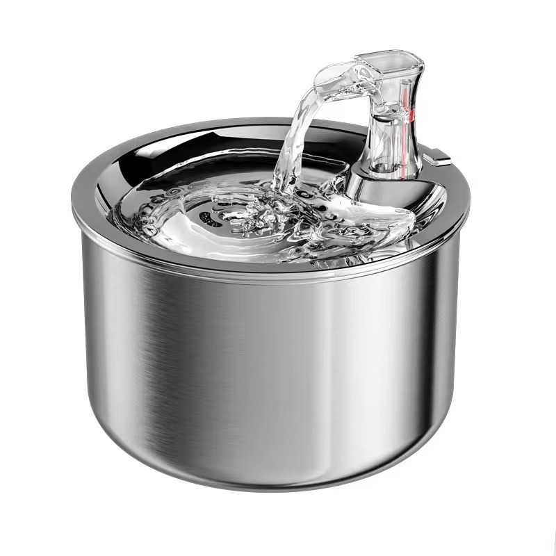 Дизайнерский фонтан-поилка для – обзор и цена Pet Water Fountain Stainless Steel