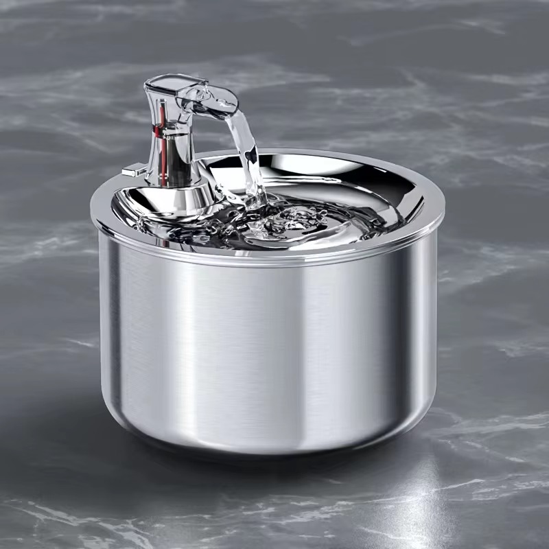 Дизайнерский фонтан-поилка для – обзор и цена Pet Water Fountain Stainless Steel