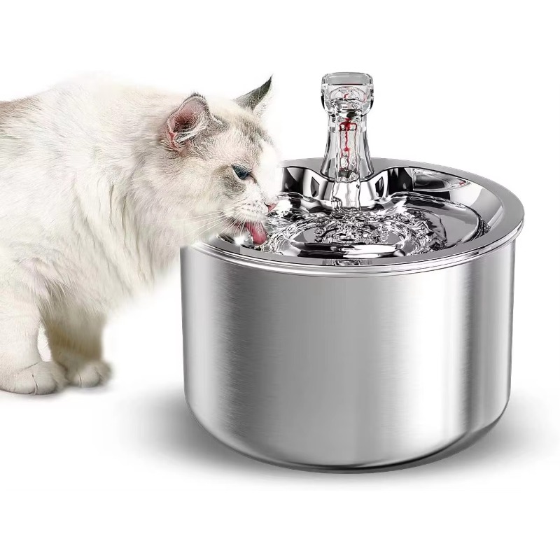 Дизайнерский фонтан-поилка для – обзор и цена Pet Water Fountain Stainless Steel