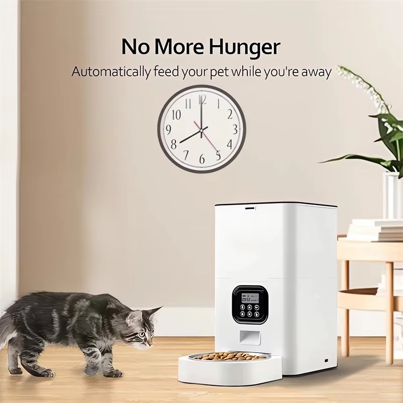 Автоматическая умная кормушка  – обзор и цена Automatic Cat Feeder 6L Timed