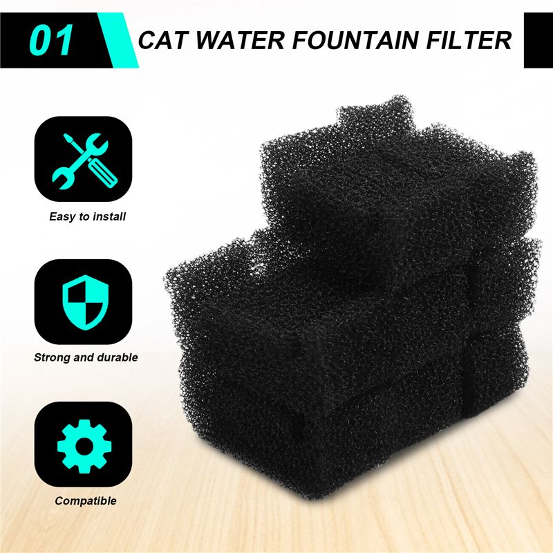 AT02-8 шт. губчатый фильтр для – обзор и цена Pet Fountain Filter Replacement